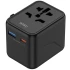 Мережевий універсальний перехідник WIWU UA012 Warrior 12W + 1USB-A/1C – Black. Фото 4 з 6