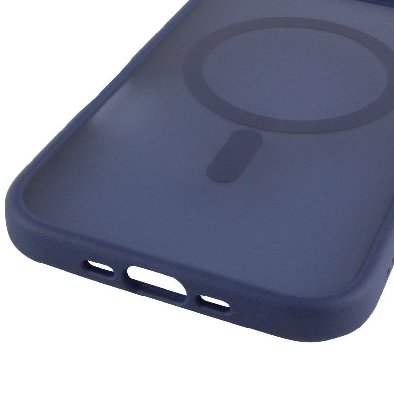 TPU+PC з металевими кнопками та MagSafe на Apple iPhone 17 Air (6.5") – Синій / Navy Blue. Фото 6 з 6