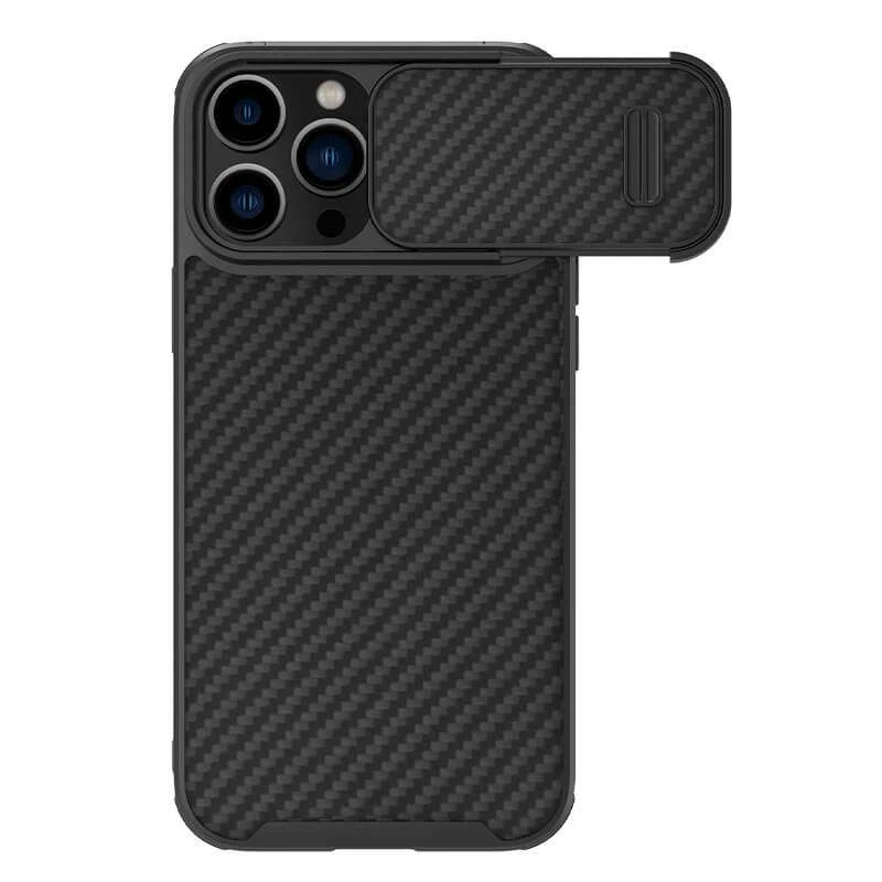 

Карбована накладка Nillkin Synthetic Fiber S Magnetic на Apple iPhone 14 Pro Max (6.7") (Black)