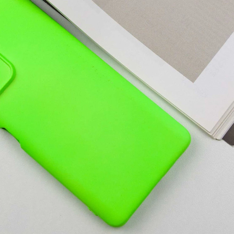 Чохол Silicone Case Lakshmi з закритою камерою на Xiaomi Redmi 10 – Салатовий / Neon Green. Фото 3 з 6