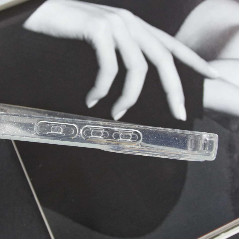 Прозорий чохол з блискітками Xiaomi Redmi 12C / Poco C55 – Clear. Фото 6 з 7