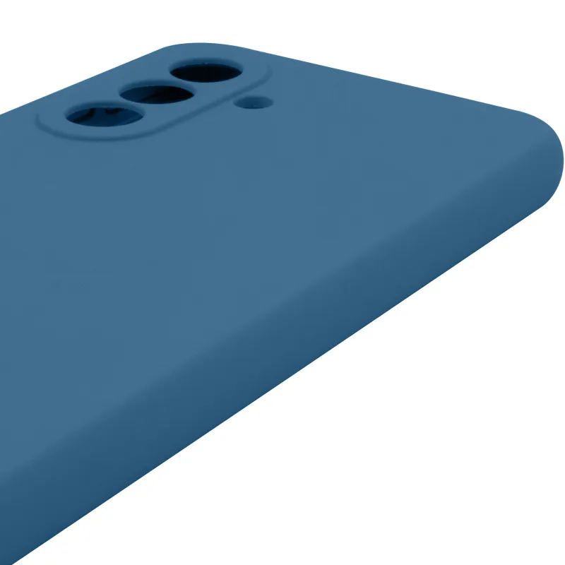 Чохол Silicone Case Lakshmi Premium із закритою камерою для Samsung Galaxy A56 5G – Синій / Denim Blue. Фото 8 з 9