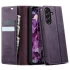 Шкіряний чохол-книжка CaseMe Velvet Matte для Samsung Galaxy S26 – Purple. Фото 2 з 5