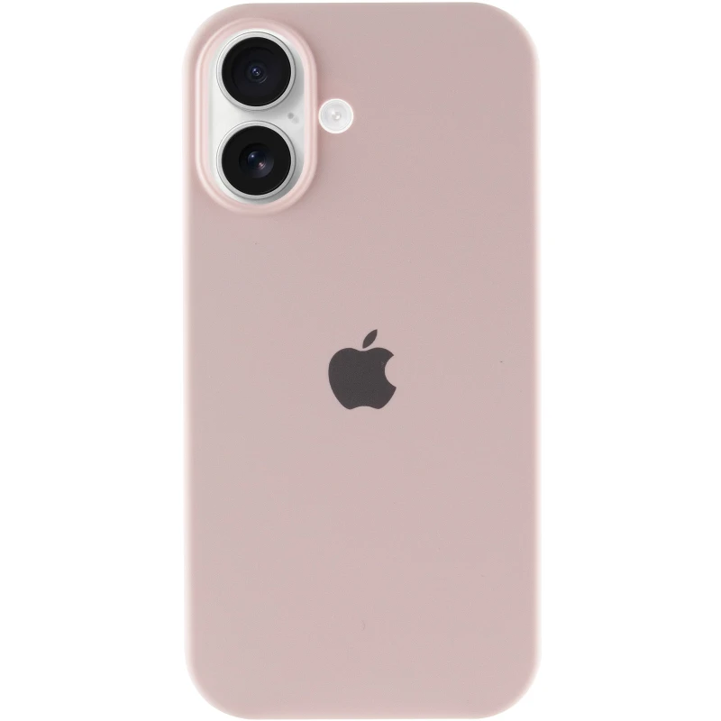 Чехол Silicone Case с закрытым низом для Apple iPhone 16 Plus – Розовый / Chalk Pink. Фото 3 из 6