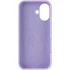 Чехол Silicone Case с закрытым низом для Apple iPhone 16 Plus – Сиреневый / Lilac. Фото 5 из 7