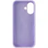 Чехол Silicone Case с закрытым низом для Apple iPhone 17 (6.3") – Сиреневый / Lilac. Фото 4 из 6