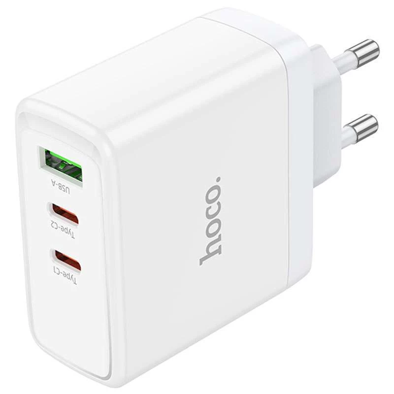 МЗП Hoco N30 Glory PD65W (2Type-C/1USB) – White. Фото 5 з 7