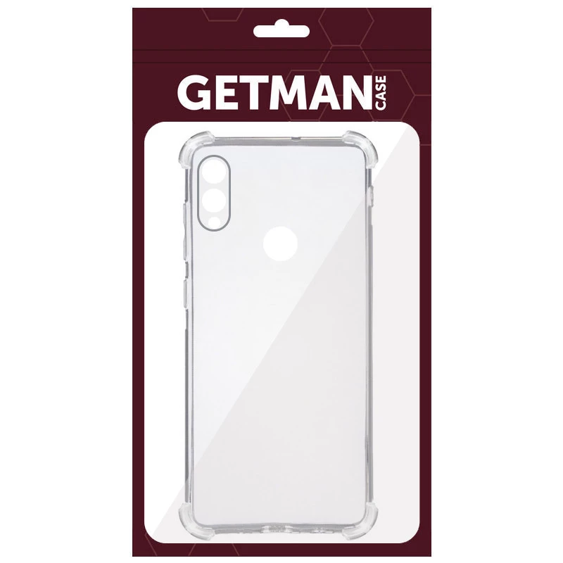 Ультратонкий силіконовий чохол GETMAN з критими бортами та камерою для Xiaomi Redmi Note 7 / Note 7 Pro / Note 7s – Безбарвний (прозорий). Фото 4 з 5