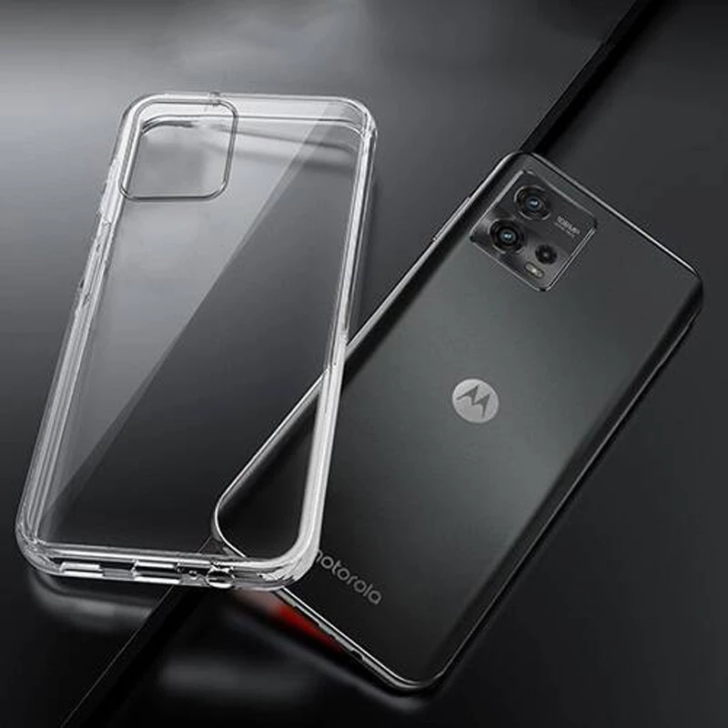 Ультратонкий силіконовий чохол 1мм на Motorola Moto G72 – Безбарвний (прозорий). Фото 2 з 2