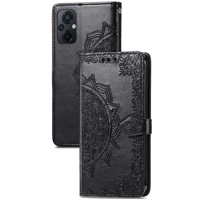Шкіряний чохол-книжка Art Case з візитницею для Xiaomi Poco M5 – Чорний. Фото 1 з 3