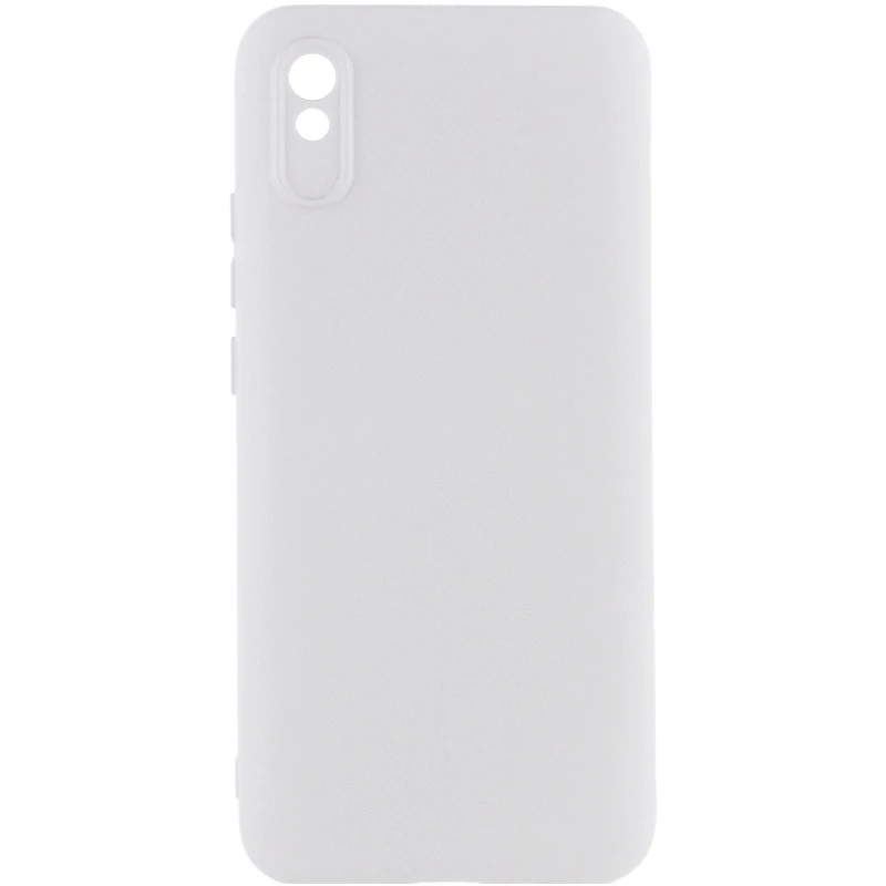 Кольоровий силіконовий чохол GETMAN із закритою камерою для Xiaomi Redmi 9A – Білий / White. Фото 1 з 1