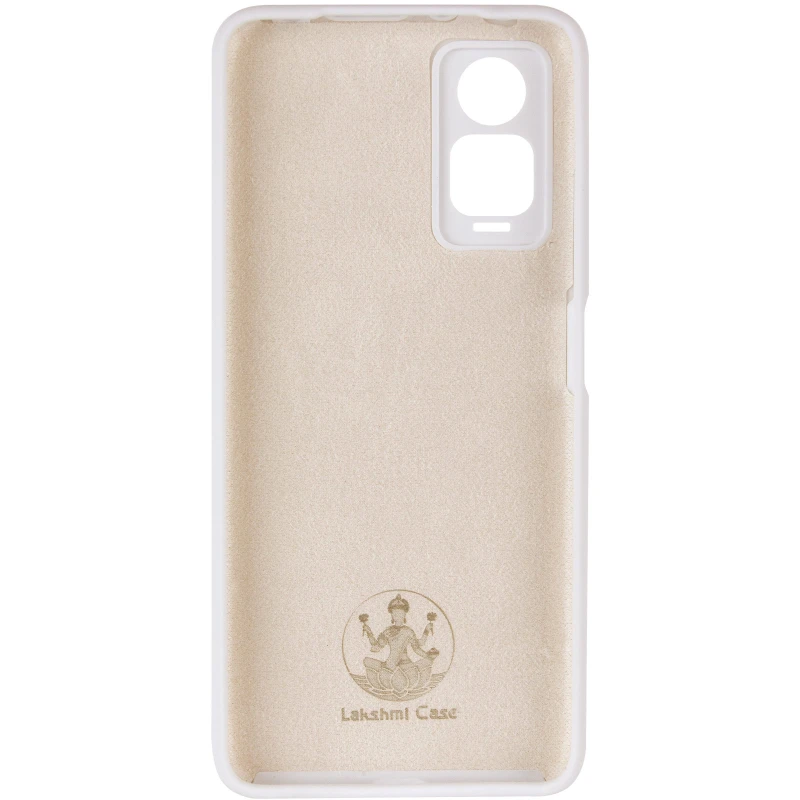 Чохол Silicone Case Lakshmi Plus з закритою камерою на Xiaomi Redmi Note 12 Pro 4G – Білий / White. Фото 4 з 6