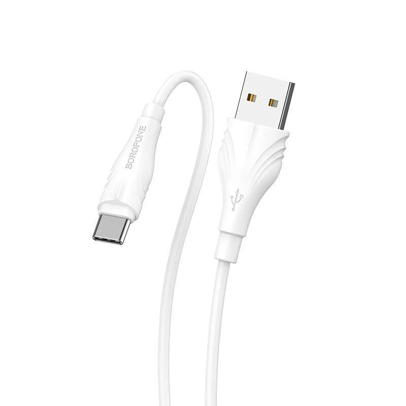 

Дата кабель Borofone BX18 Optimal USB to Type-C (2m) (Белый), Білий