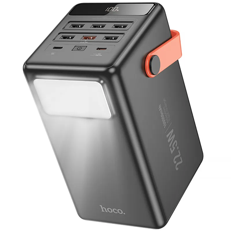 Портативний ЗП Power Bank Hoco J142 Surpass 22.5W+PD20W 100000 mAh – Black. Фото 1 з 6