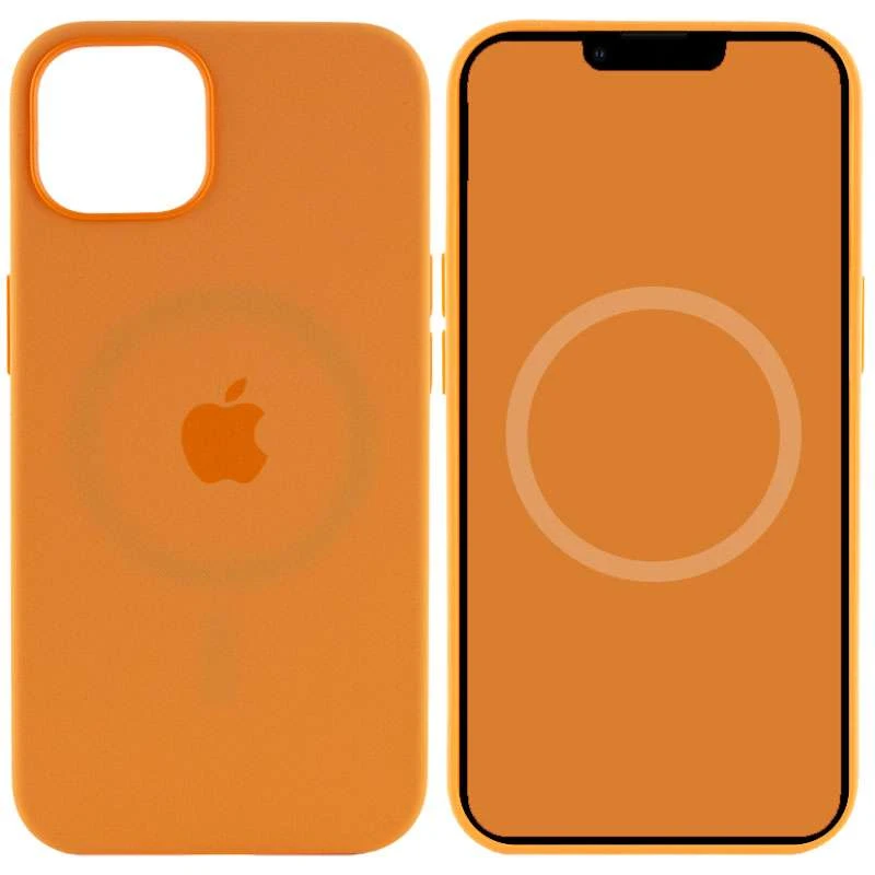 

Чехол Silicone case Premium с Magsafe и анимацией для Apple iPhone 13 (6.1") (Оранжевый / Marigold), Помаранчевий / marigold