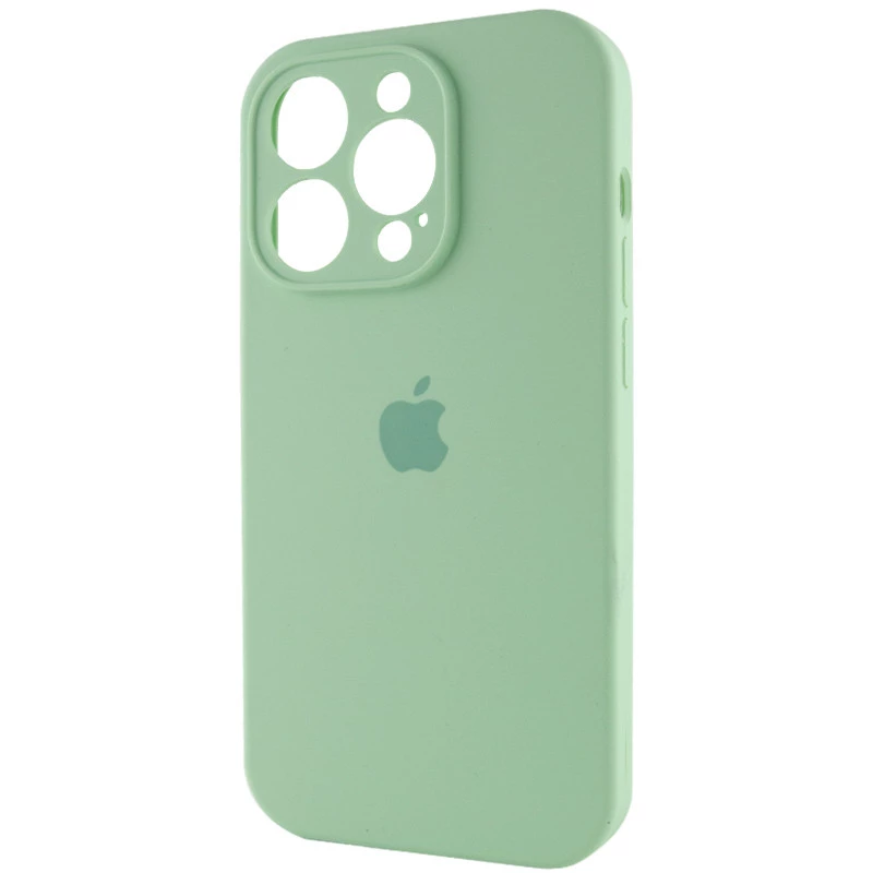 Чехол Silicone Case с защитой камеры для Apple iPhone 15 Pro Max (6.7") – Зеленый / Pistachio. Фото 3 из 6