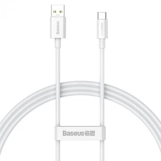 Дата кабель Baseus Superior Series (SUPERVOOC) Fast Charging USB to Type-C 65W 1m (CAYS00090) фото 1 з 2