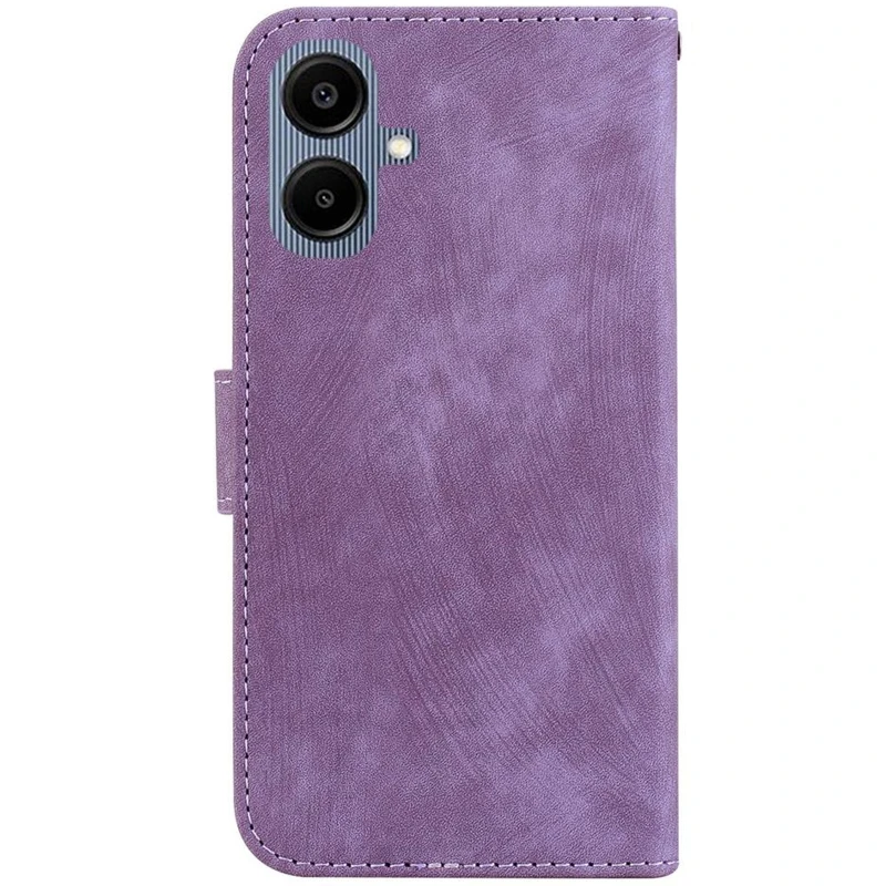 Кожаный чехол-книжка Cute Tiger для Samsung Galaxy A07 – Purple. Фото 2 из 4