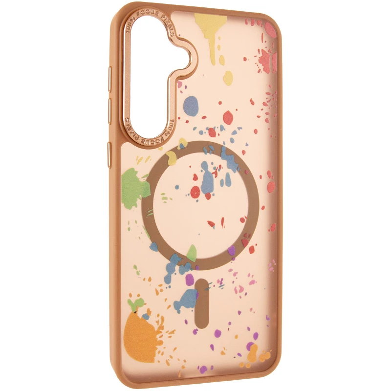 Чехол абстракция рисования с MagSafe для Samsung Galaxy S24 – Desert gold. Фото 1 из 6