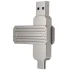 Флеш-накопитель WIWU WI-FD003 Infinite 2in1 Type-C USB 3.2 - 128 GB – silver. Фото 3 из 5