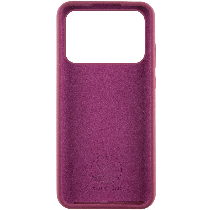 Чохол Silicone Case Lakshmi Premium на Xiaomi Poco X6 Pro – Бордовий / Plum. Фото 4 з 5