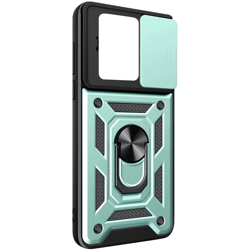 Ударопрочный чехол Ummi Camshield Serge Ring (in box) для Xiaomi 13T Pro – Зеленый. Фото 5 из 5