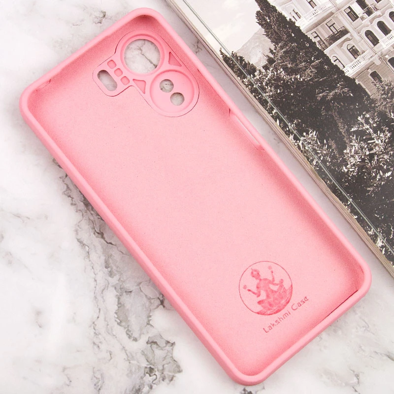 Чохол Silicone Case Lakshmi Premium з закритою камерою на Xiaomi Redmi 13C – Рожевий / Light pink. Фото 5 з 12