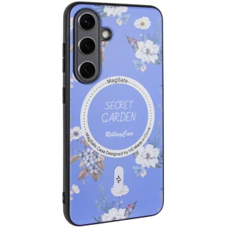 TPU+PC чохол Secret Garden with MagFit для Samsung Galaxy S23 FE — Lilac
