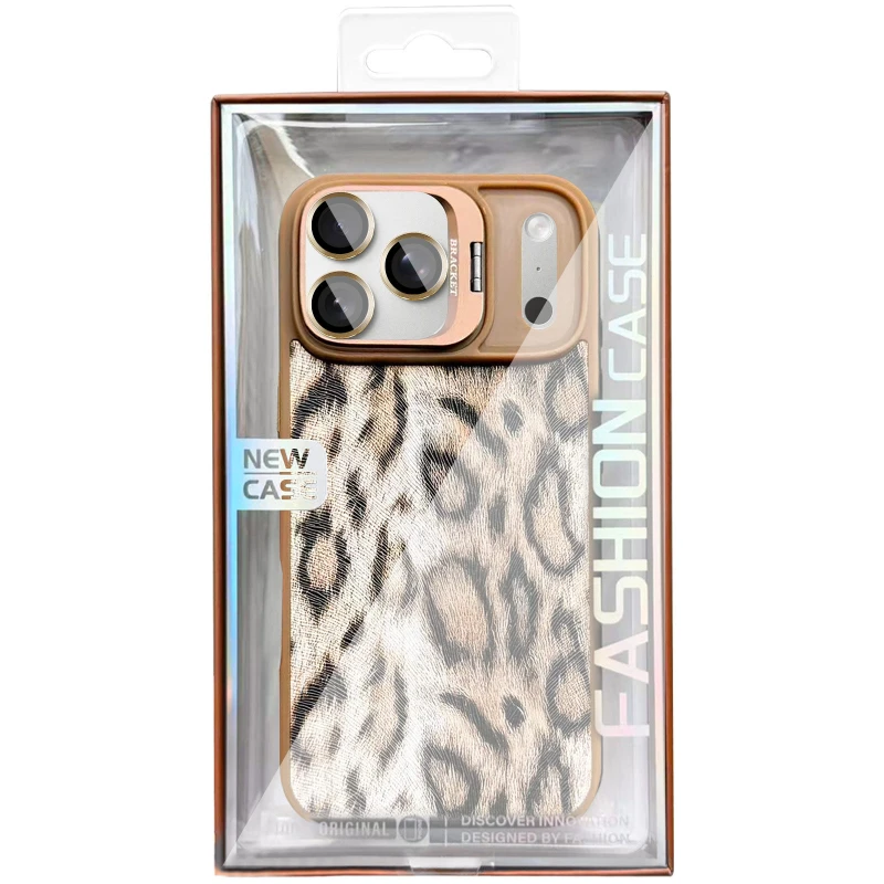 Чохол TPU+PC Wild Leopard with MagSafe and Lens для Apple iPhone 17 Pro (6.3") – Brown. Фото 4 з 6