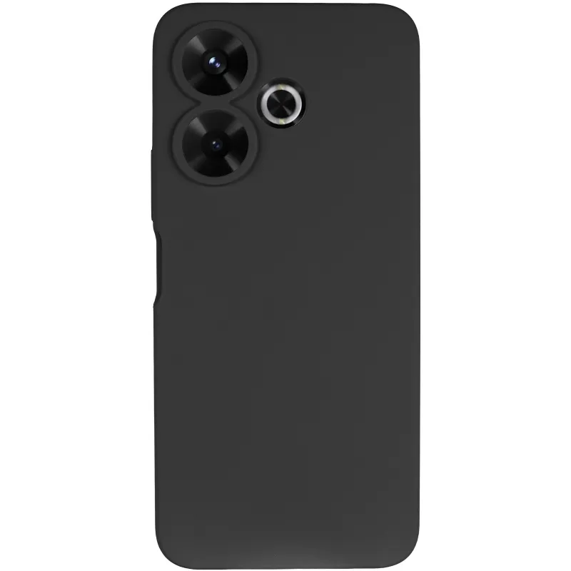 Чехол Silicone Case Lakshmi Premium з закритою камерою на Xiaomi Poco M6 4G – Черный / Black. Фото 4 из 9