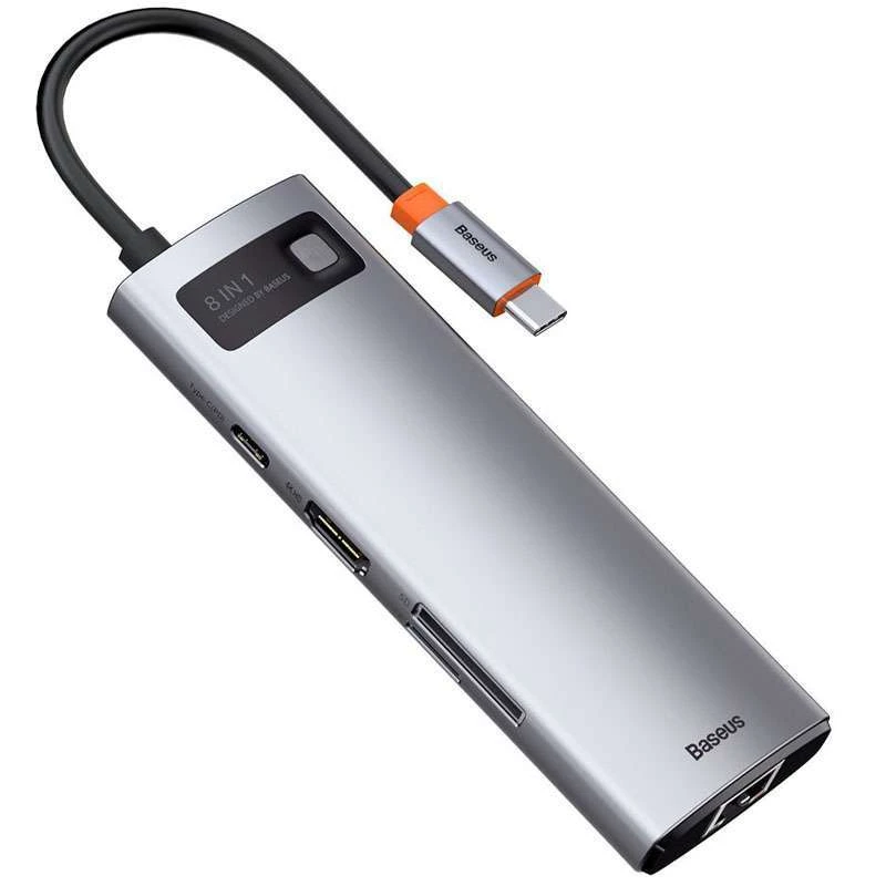 

Перехідник HUB Baseus Metal Gleam Series 7-in-1 Multifunctional (Сірий)