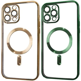 Хромовий TPU чохол з MagSafe на Apple iPhone 12 Pro Max (6.7")