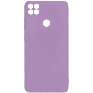 Кольоровий силіконовий чохол із захистом камери на Xiaomi Redmi 9C — Бузковий / Dasheen
