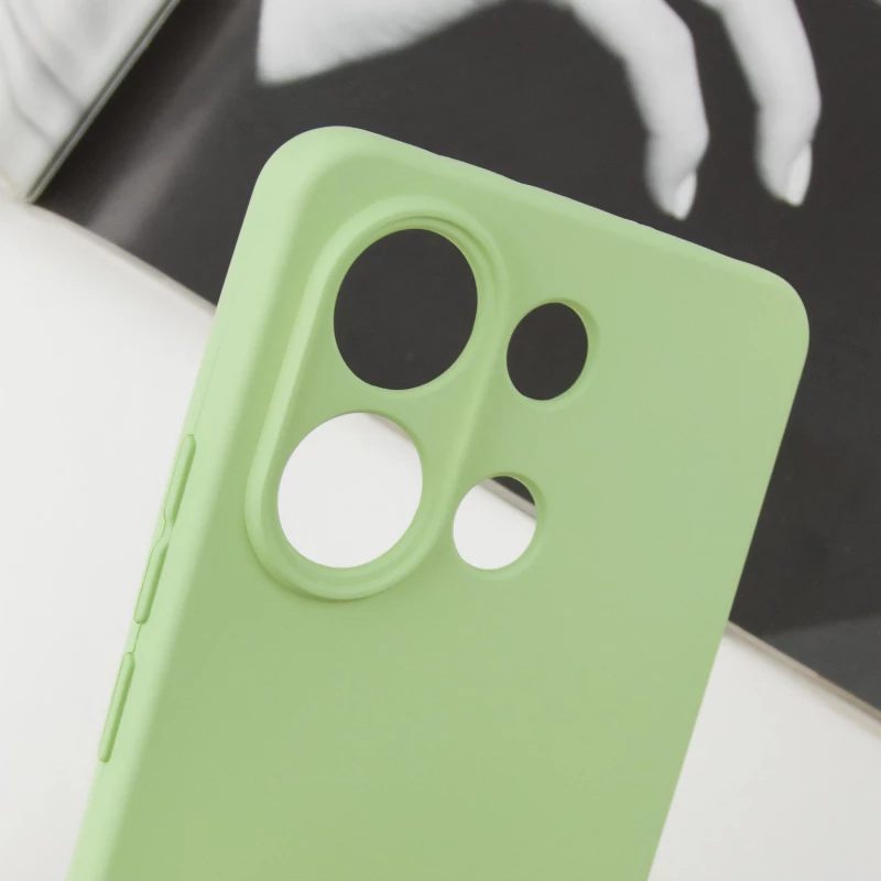 Чохол Silicone Case Lakshmi з закритою камерою на Xiaomi Redmi Note 13 4G – Зелений / Pistachio. Фото 6 з 8