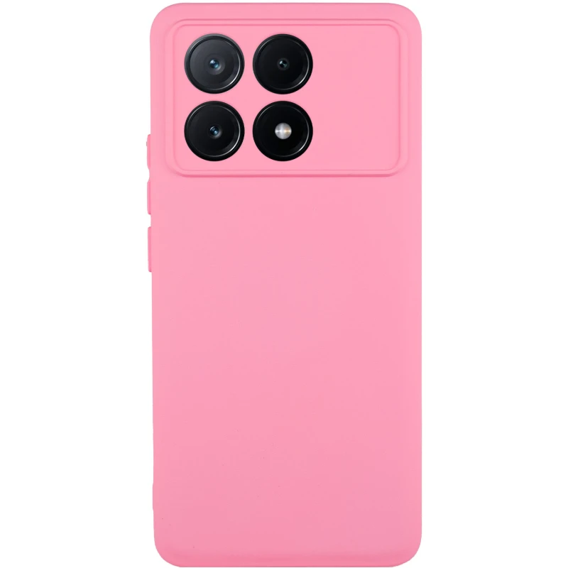 Цветной силиконовый чехол GETMAN с закрытой камерой на Motorola Moto G15 Power – Розовый / Pink. Фото 1 из 1