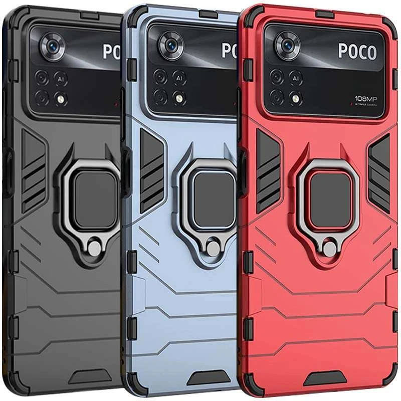 

Протиударний чохол Transformer з кільцем на Xiaomi Poco X4 Pro 5G