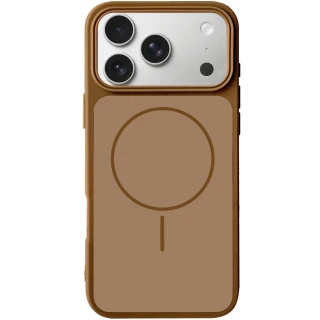 Чохол Silk Duo Color (AA) NO LOGO with Magnetic Fit для Apple iPhone 17 Pro (6.3") — Brown