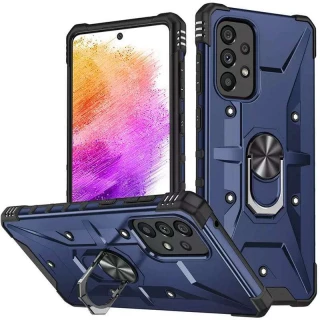 Ударостойкий чехол Pathfinder с кольцом для Xiaomi Redmi A1 / A2 — Синий / Navy