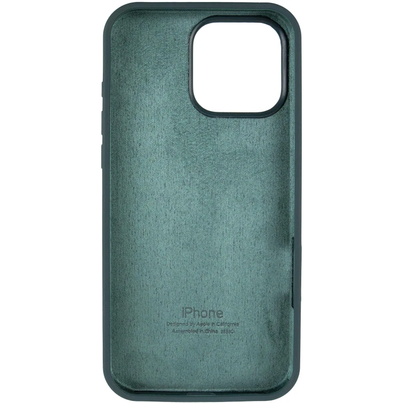 Чохол Silicone Case з закритим низом на Apple iPhone 14 Pro (6.1") – Зелений / Forest green. Фото 4 з 6