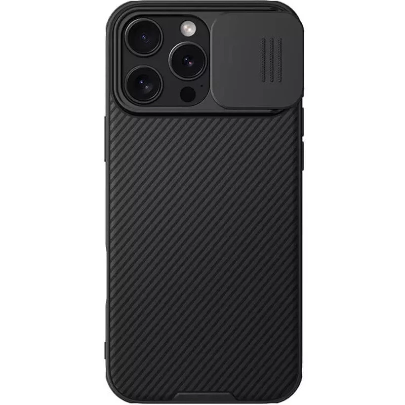 

Карбована накладка Nillkin Pro зі шторкою для камери на Apple iPhone 16 Pro Max (Black)