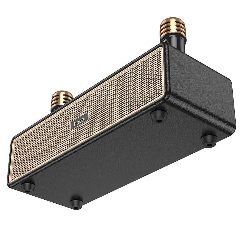 Bluetooth Колонка Hoco BS63 Graceful + два микрофона – Black. Фото 4 из 8