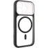 Чохол TPU GETMAN Moon Clear with MagSafe для Apple iPhone 16 Pro – Black. Фото 2 з 8