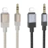 Аудио кабель Aux Hoco UPA32A Clever digital (Lightning to AUX 3.5mm) (1m) фото 1 из 2