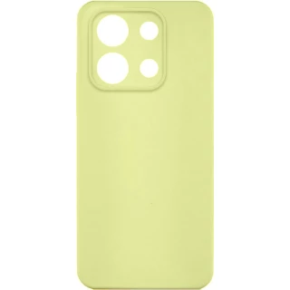 Чехол Silicone Case Lakshmi Plus с закрытой камерой для Xiaomi Redmi Note 13 4G — Желтый / Mellow Yellow