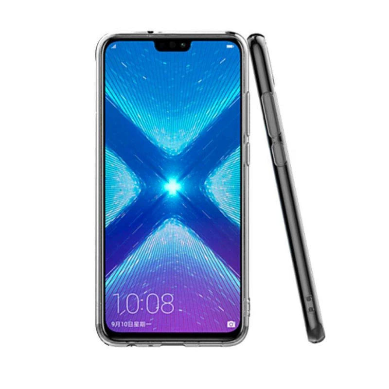 Ультратонкий силиконовый чехол 1 мм для Huawei Honor 8X – Бесцветный (прозрачный). Фото 2 из 3