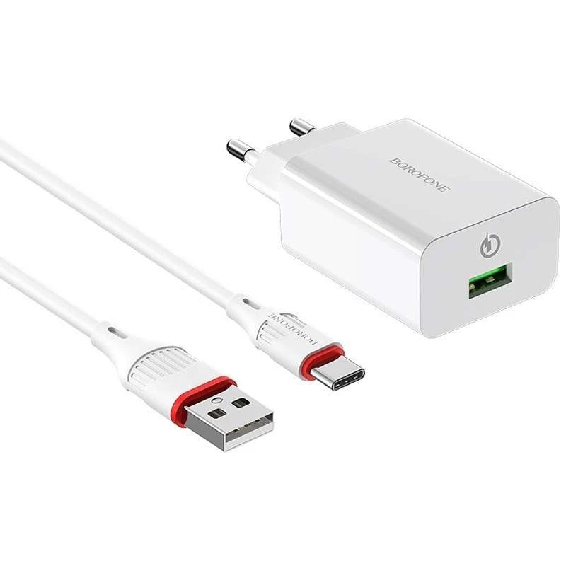 

МЗП Borofone BA21A Long journey QC3.0 (1USB/3A) + Type-C