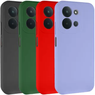 Цветной силиконовый чехол GETMAN с закрытой камерой на Xiaomi Redmi 17