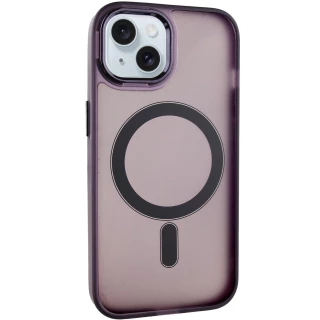 Кольоровий TPU+PC з MagSafe на Apple iPhone 14 (6.1") — Dark Purple