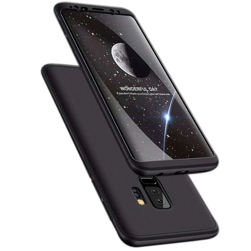 

Чехол с защитой 360 градусов GKK для Samsung Galaxy S9+ (Черный), Чорний
