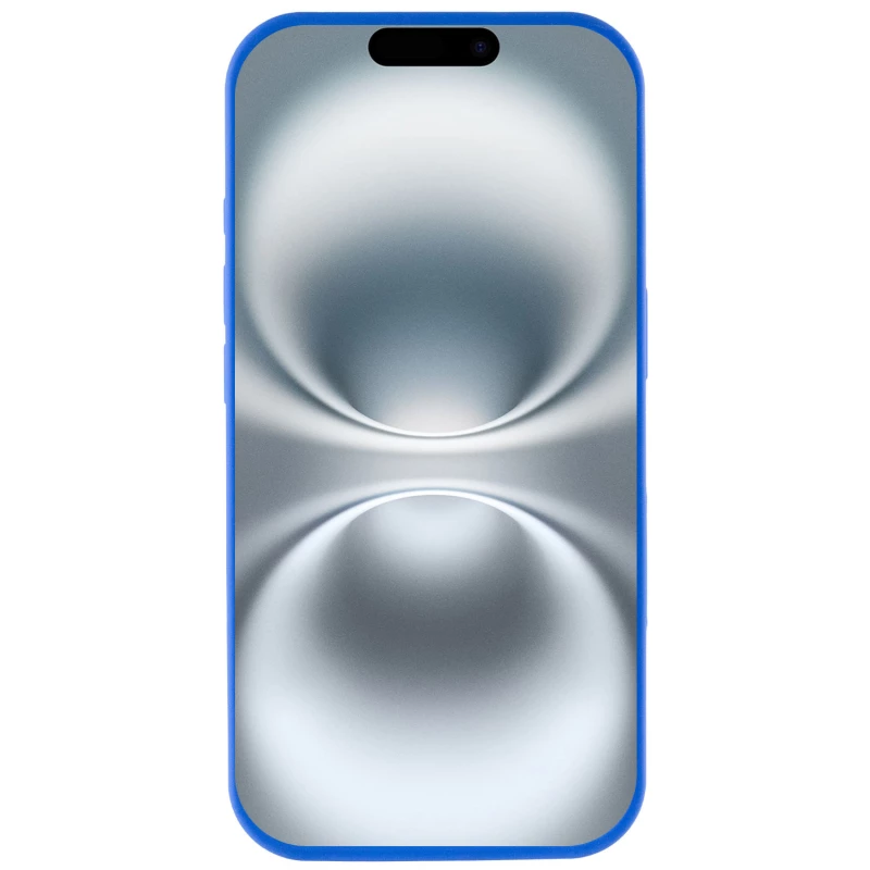 Чехол Silicone Case с закрытым низом для Apple iPhone 17e (6.1") – Синий / Capri Blue. Фото 3 из 6